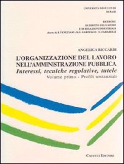 Immagine di L'organizzazione del lavoro nell'amministrazione pubblica.