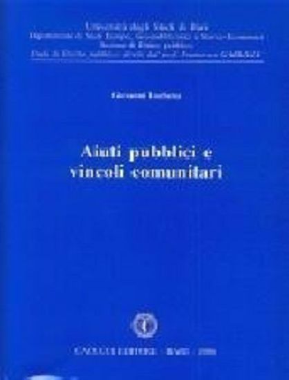 Immagine di Aiuti pubblici e vincoli comunitari