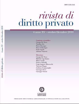 Immagine di Rivista di diritto privato - Anno XV, n.4