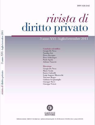 Immagine di Rivista di diritto privato - Anno XVI, n.3