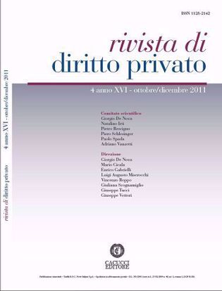 Immagine di Rivista di diritto privato - Anno XVI, n.4