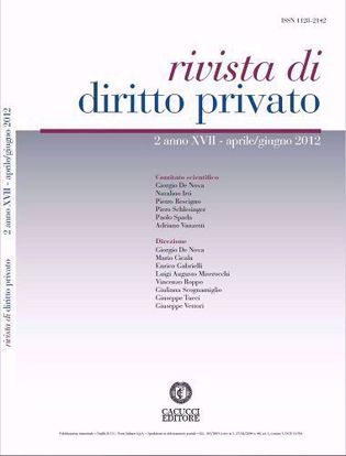 Immagine di Rivista di diritto privato - Anno XVII, n.2