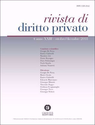 Immagine di Rivista di diritto privato - Anno XXIII, n.4