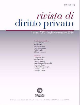 Immagine di Rivista di diritto privato -Anno XIX, n.3