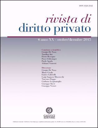 Immagine di Rivista di diritto privato -Anno XX, n.4