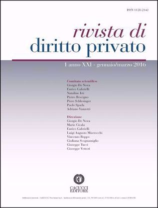 Immagine di Rivista di diritto privato -Anno XXI, n.1