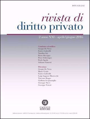 Immagine di Rivista di diritto privato -Anno XXI, n.2