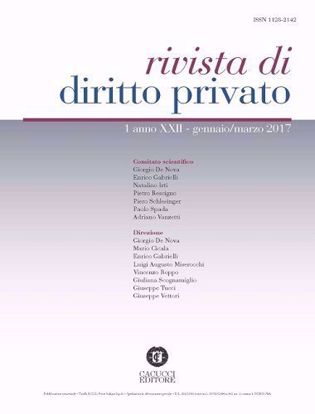 Immagine di Rivista di diritto privato -Anno XXII, n.1