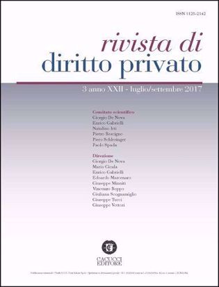 Immagine di Rivista di diritto privato -Anno XXII, n.3