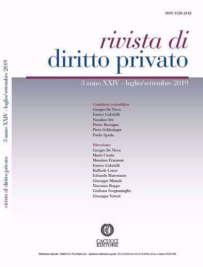 Immagine di Rivista di diritto privato -Anno XXIV, n.3