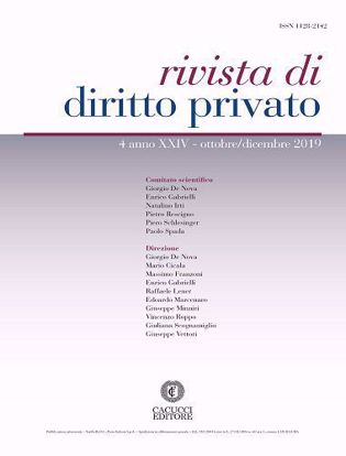 Immagine di Rivista di diritto privato -Anno XXIV, n.4