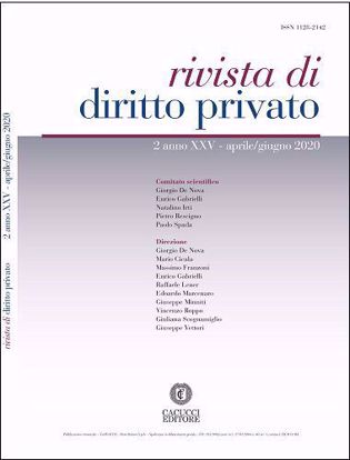 Immagine di Rivista di diritto privato - Anno XXV, n.2