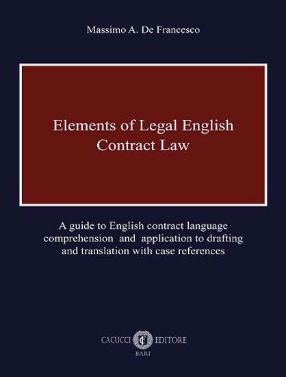 Immagine di Elements of Legal English - Contract Law