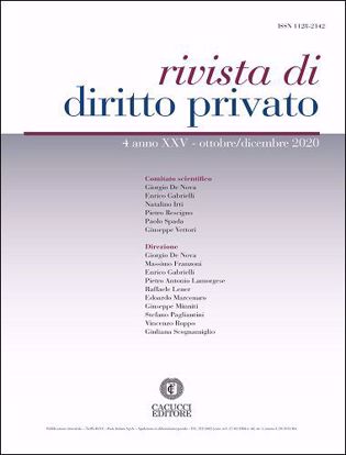 Immagine di Rivista di diritto privato - Anno XXV, n.4