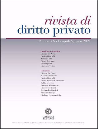 Immagine di Rivista di diritto privato -Anno XXVI, n.2 - aprile/giugno 2021