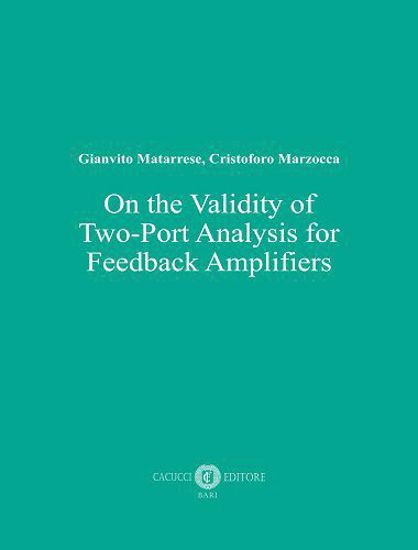 Immagine di On the Validity of Two-Port Analysis for Feedback Amplifiers