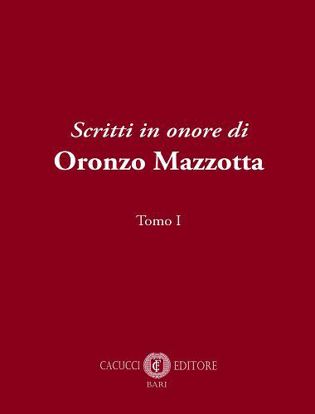 Immagine di Scritti in onore di Oronzo Mazzotta