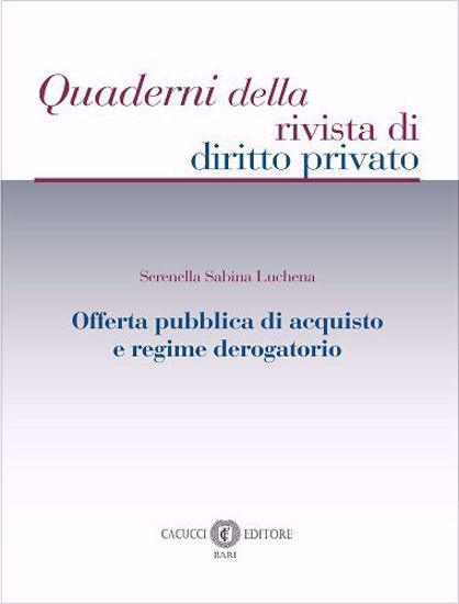 Immagine di 6 - Offerta pubblica di acquisto e regime derogatorio