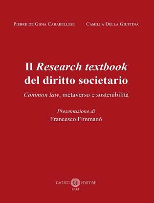 Immagine di Il Research textbook del diritto societario