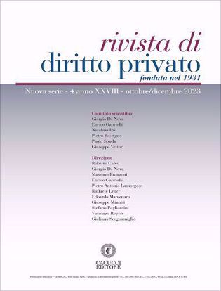 Immagine di Rivista di diritto privato -Anno XXVIII, n.4 -ottobre-dicembre 2023