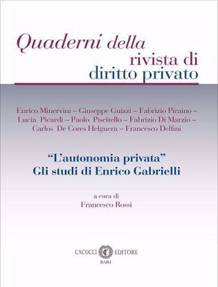 Immagine di 9 - “L’autonomia privata”. Gli studi di Enrico Gabrielli