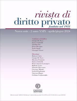 Immagine di Rivista di diritto privato -Anno XXIX, n.2 - aprile/giugno 2024